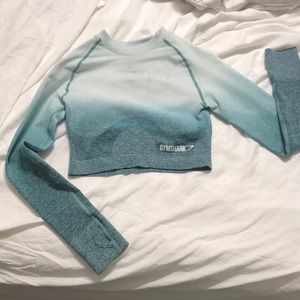 Gymshark seamless ombre long sleeve crop